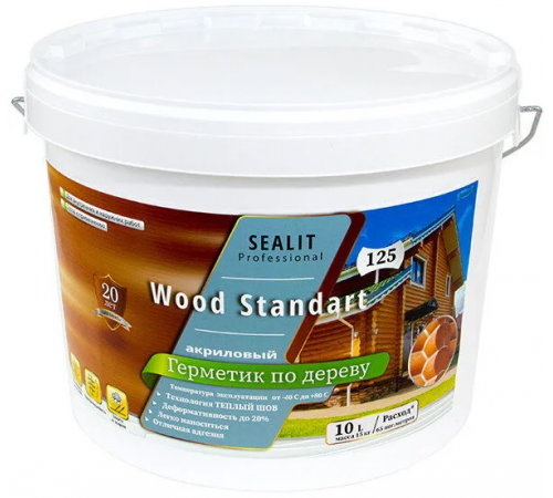 Купить ГЕРМЕТИК - Sealit Wood Standart для профессиональных работ с деревянными домами 5 л в Уфе, Республика Башкортостан