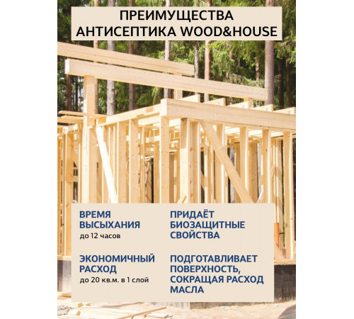 Заказать ГРУНТОВОЧНЫЙ АНТИСЕПТИК WOOD & HOUSE в Уфе, Республика Башкортостан